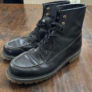 Men’s FRYE black lace up boots